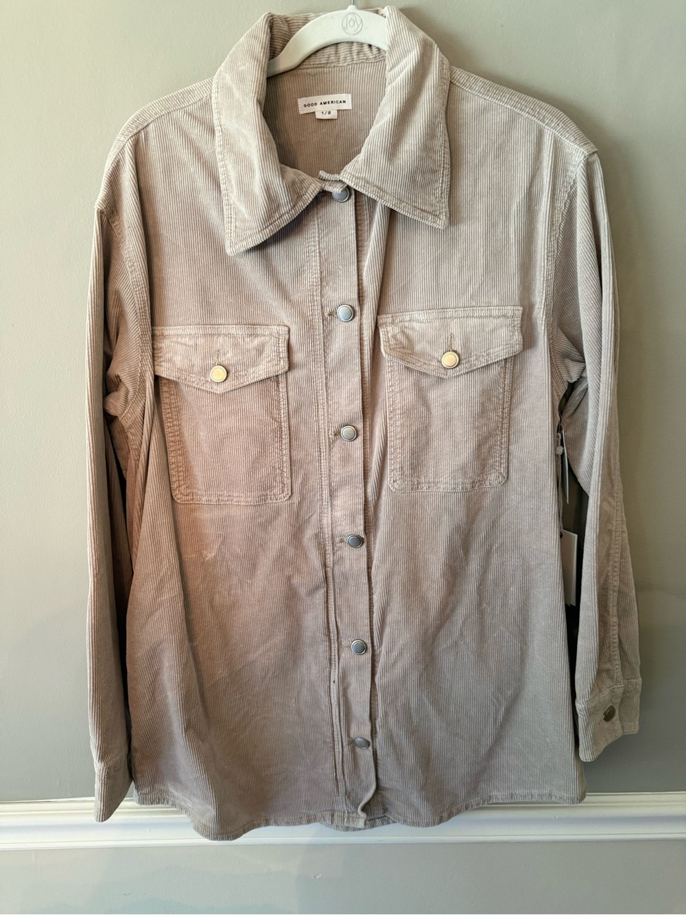 Good American Corduroy Shirt Jacket